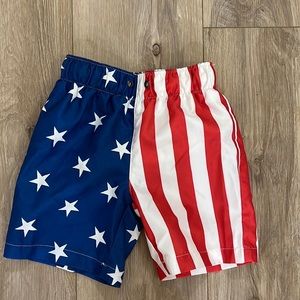 American Flag Toddler Swimsuit-Size 2T